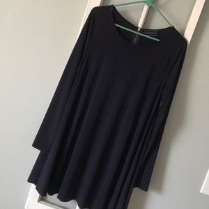 Navy blue skater dress